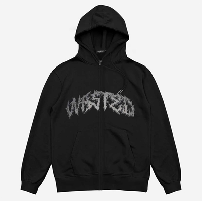Wasted Paris HOODIE ZIP UNDEAD - BLACK