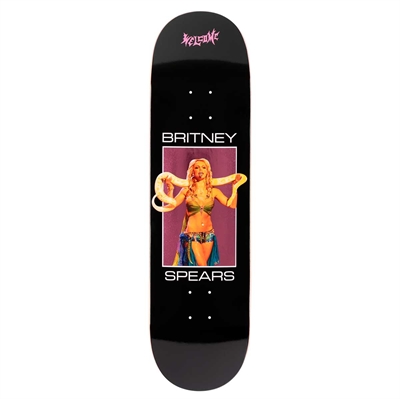 Welcome Skateboard x Britney Spears "Snake"  Black / Pink foil