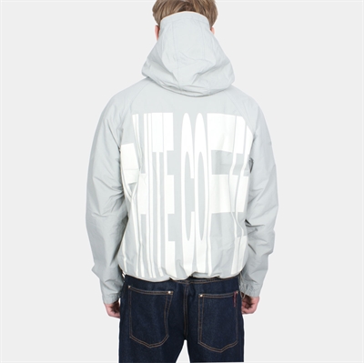 White Coffee Back Stretch Windbreaker Green