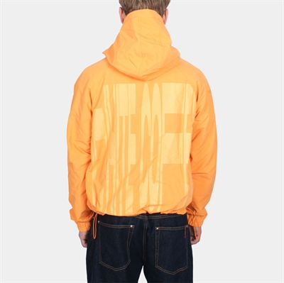 White Coffee Back Stretch Windbreaker Orange