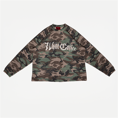 White Coffee Waffle LS Tee Washed Camo - Sælges kun i butikken i Holstebro
