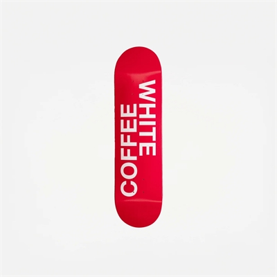 White Coffee Logo Deck Red