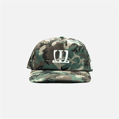 White Coffee W Logo Cap Woodland Camo