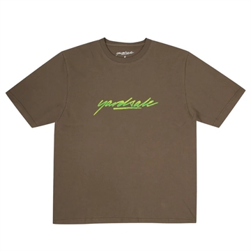 Yardsale Script Sludge T-shirt Tan