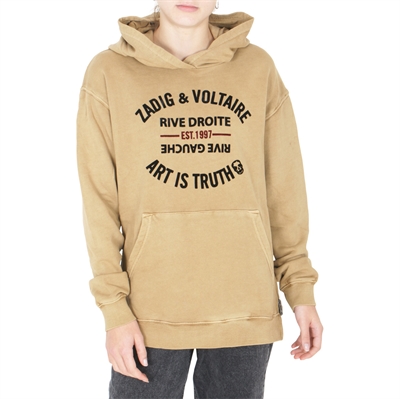 Zadig & Voltaire Hooded Sweatshirt X25275 Stone