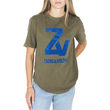 Zadig & Voltaire T-shirt X25280 Khaki