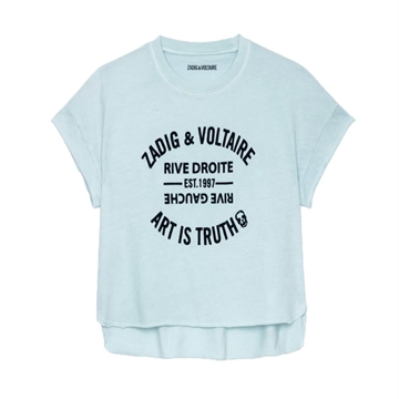Zadig & Voltaire Tee S/S X15384 Pale Blue